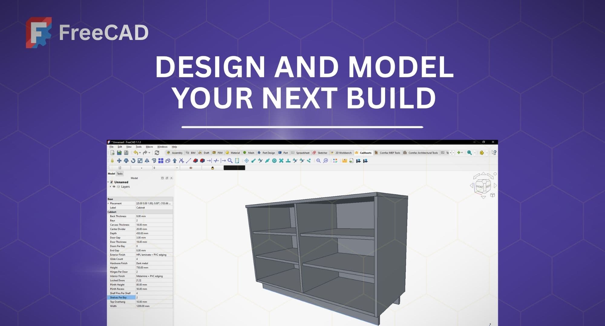 FreeCAD — open-source parametric 3D modeling for product and mechanical design
