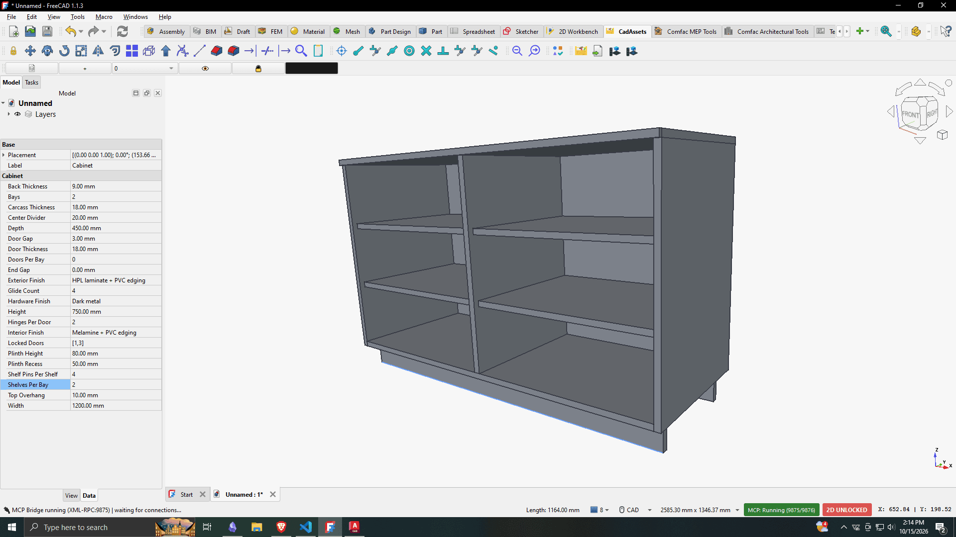 Parametric Cabinet · Light